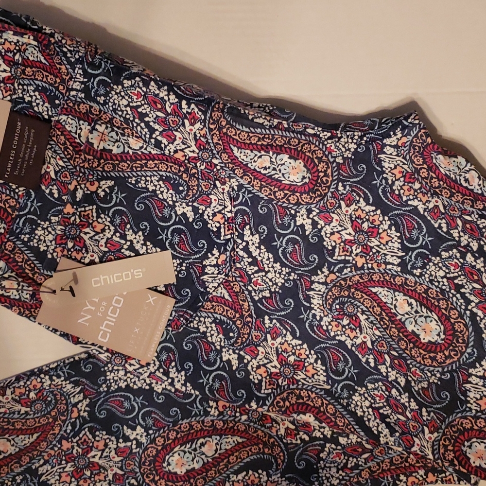 NYDJ/Chico's | NWT Women's Paisley Print Jeans 14